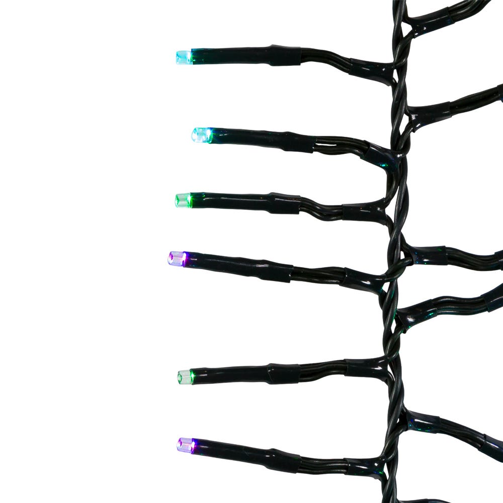 Guirlande lumineuse féérique à LED de 480 lumières, à couleurs changeantes et connectable