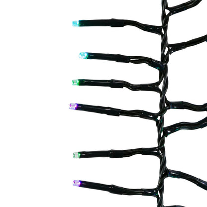Guirlande lumineuse féérique à LED de 480 lumières, à couleurs changeantes et connectable