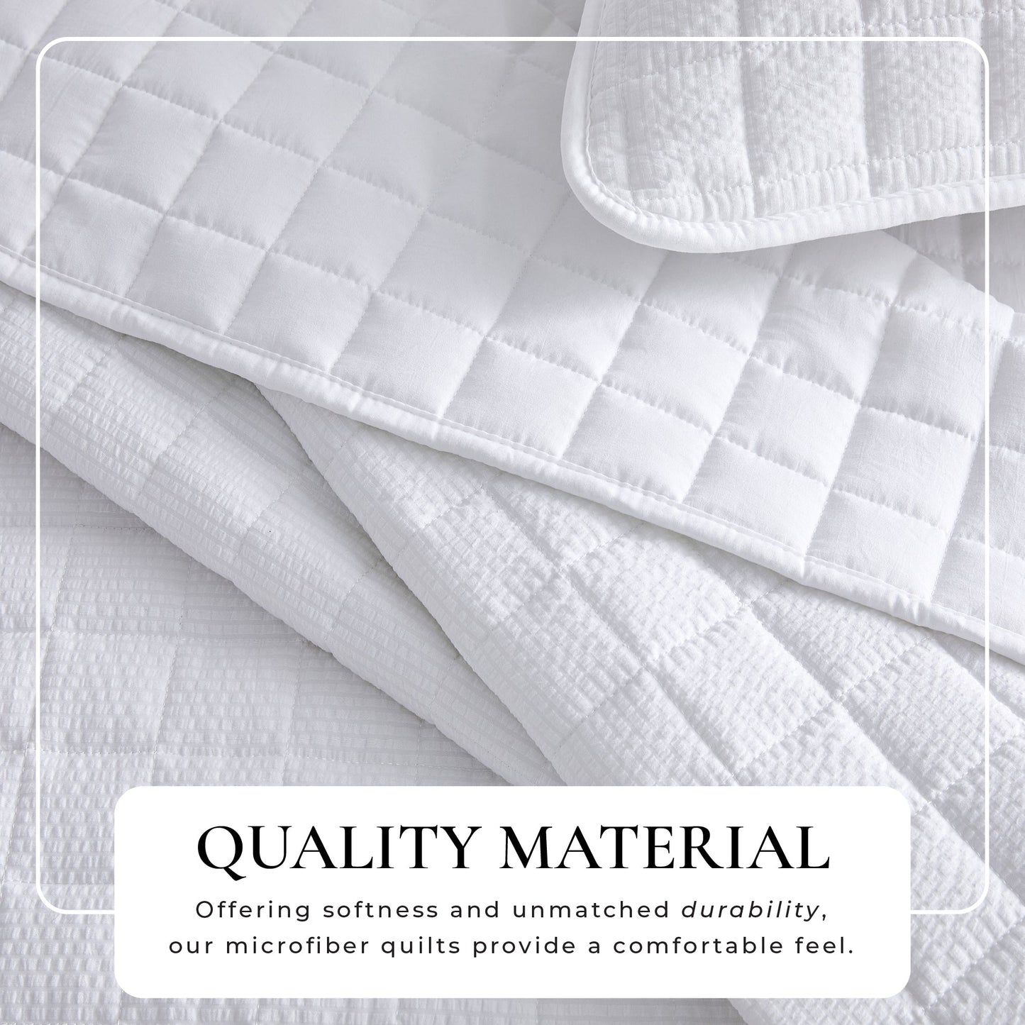 Soft Seersucker Quilt Set a Breathable Feel