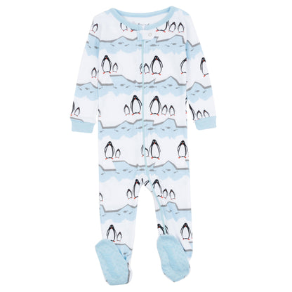 Pyjama pingouin en coton pour enfants -