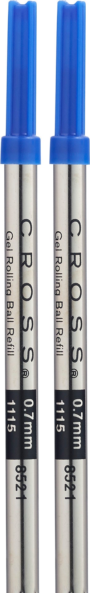 Cross Selectip gel rollerball refills, blue caps, 0.7mm, dual pack on Tampa Home & Garden Store