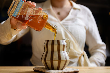 Jarabe de arce con infusión de caramelo salado