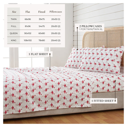 Lightweight Coastal Printed Sheet Set and Covers
