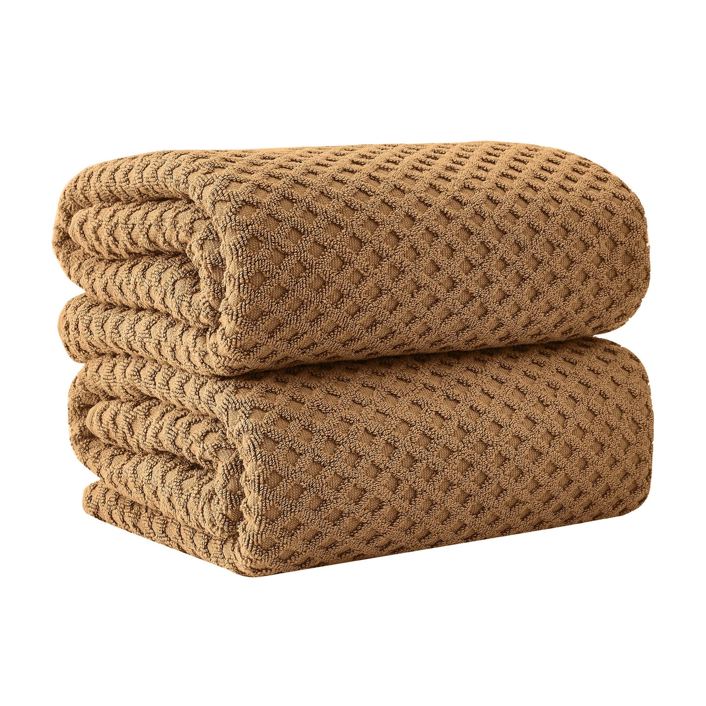 Cotton Diamond Waffle Weave Bath Towel Set