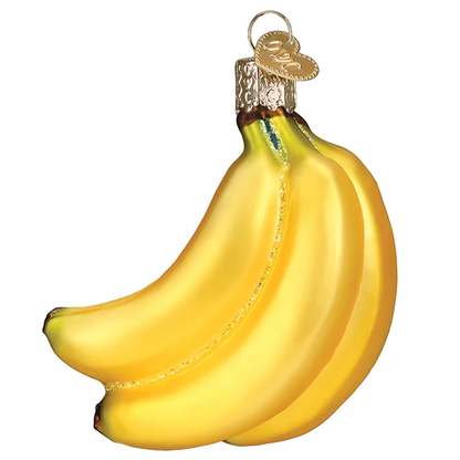 Ornement en verre en forme de grappe de bananes