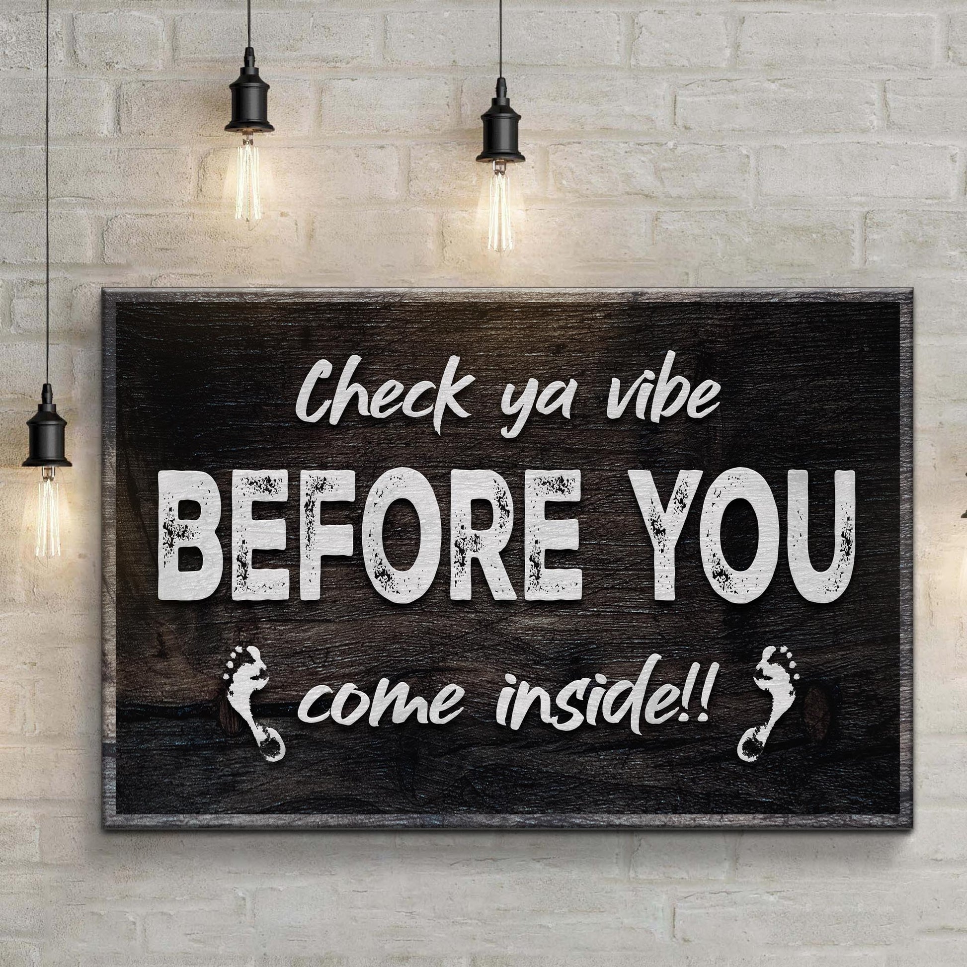 Funny Home Sign III canvas by Tailored Canvases, chalkboard-style with white lettering on Tampa Home & Garden Store