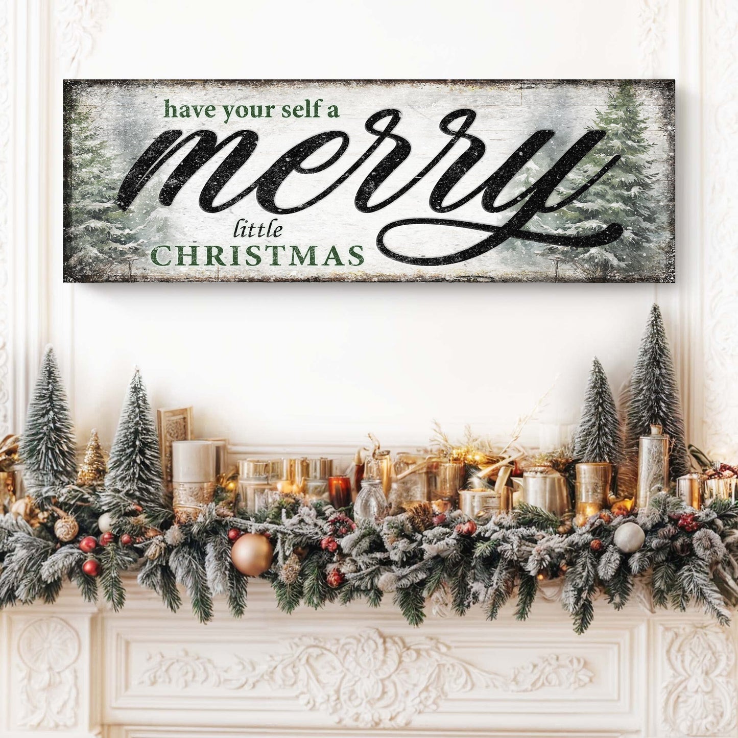 Have Merry Christmas Sign Ready For Hang USA