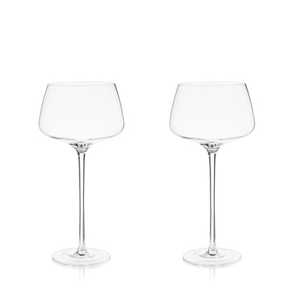 Raye Angled Crystal Amaro Spritz Glasses Set of 2