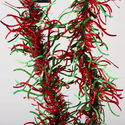Guirlande ondulée de 1,80 m - Rouge/Vert
