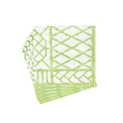 Serviette de table Bamboo Screen vert mousse