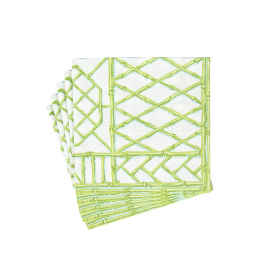 Serviette de table Bamboo Screen vert mousse