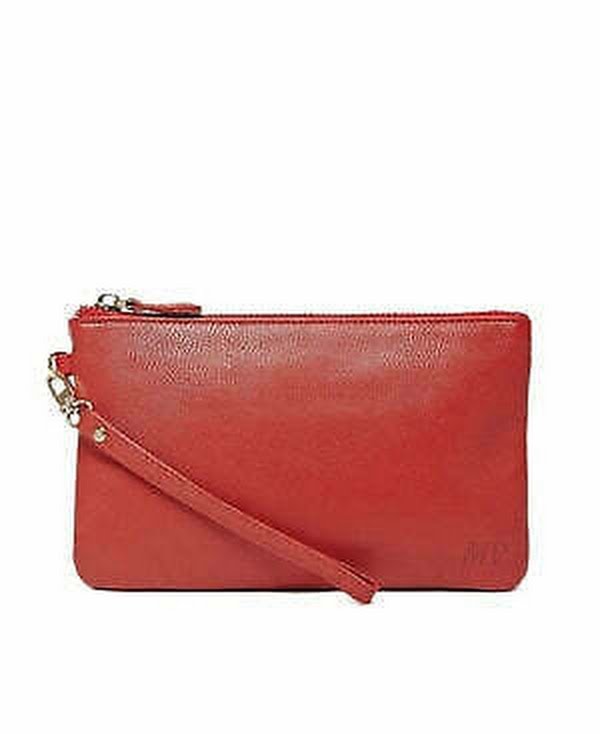 Mighty Purse red genuine leather 4000mAh phone charger purse with wrist strap by HButler on Tampa Home & Garden Store
