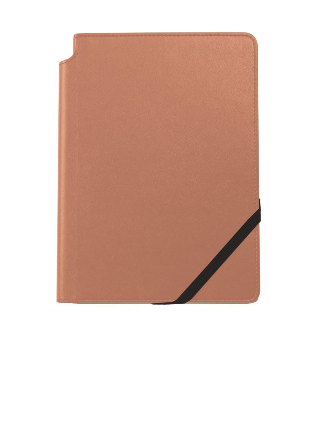 Medium Macchiato Journal A.T. Cross, tan leather cover with black elastic strap on Tampa Home & Garden Store