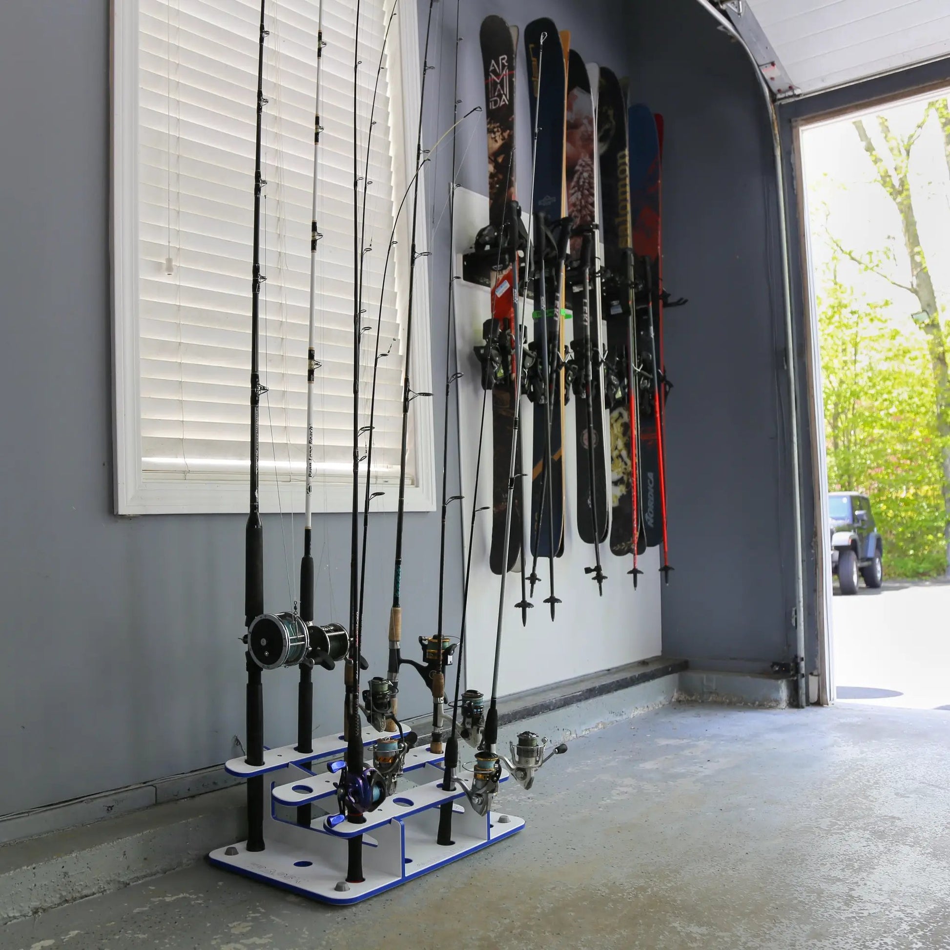 fishing rod holders and storage racks Holder System Tite-Lok one fishing storage solution Motorcycle Fishing Rod Storage Rack