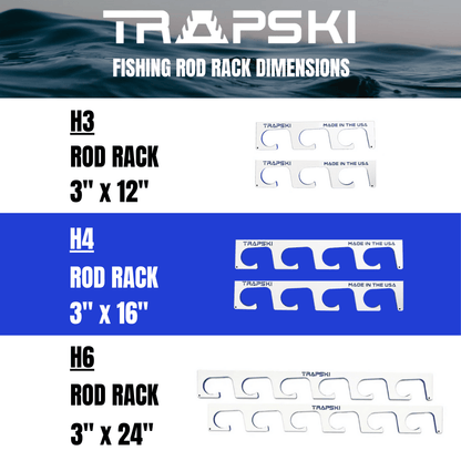 Wall and Ceiling Fishing Rod Rack Holder