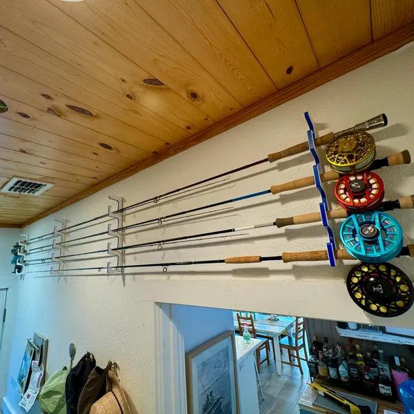 Premium Usa Wall Mounted Fishing Rack and Holder