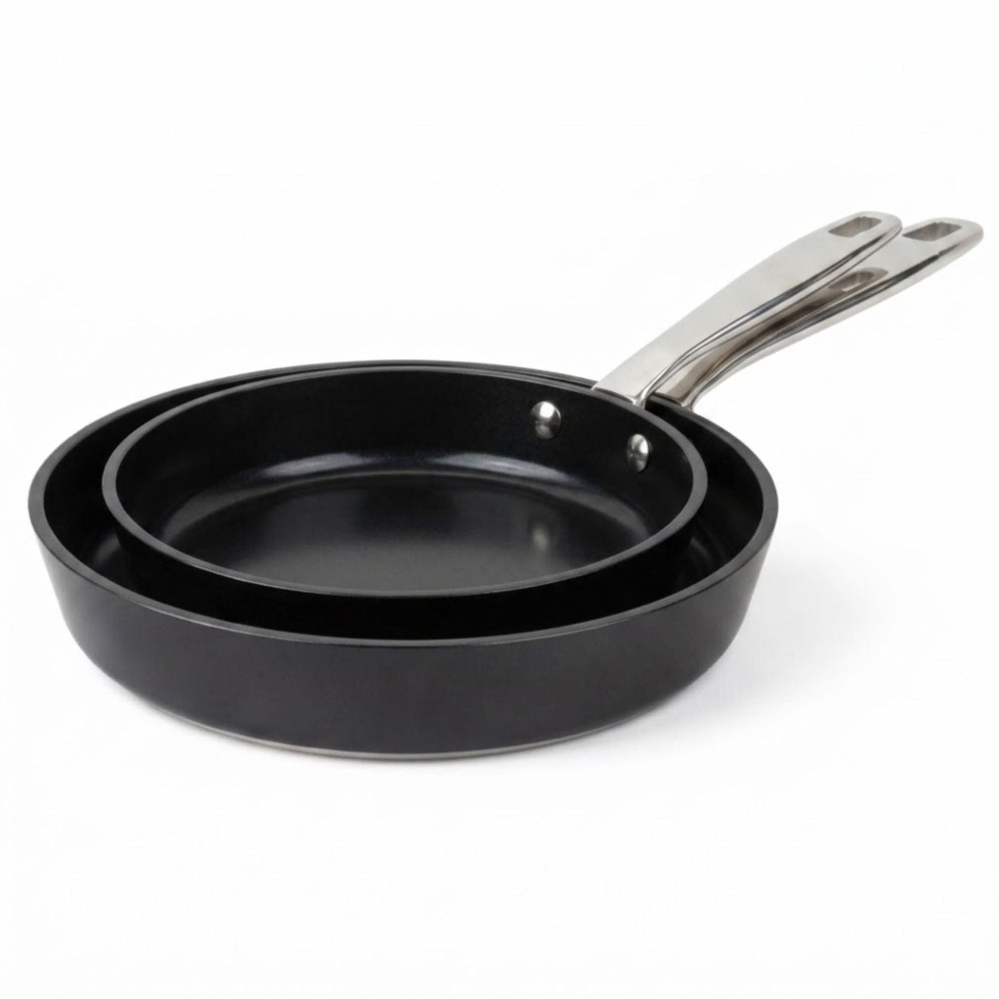 Ceramic nonstick frying pan with dual stainless steel handles Alva Cookware on Tampa Home & Garden Store