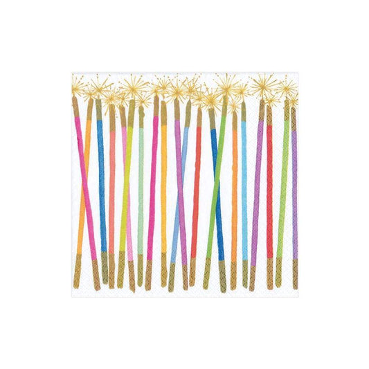 Bougies d'anniversaire en papier - Serviettes de cocktail