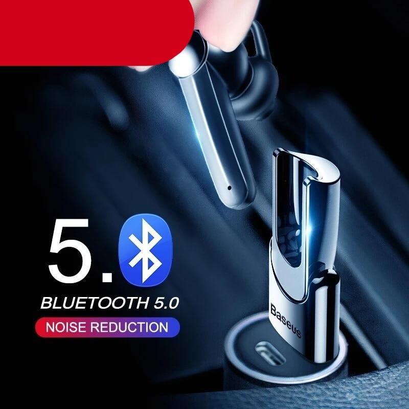Stevvex in-ear wireless Bluetooth earphone with magnetic charging, silver finish, Bluetooth 5.0 on Tampa Home & Garden Store