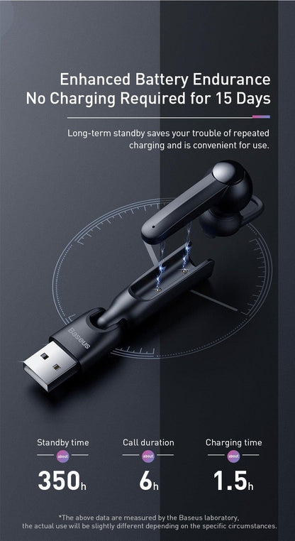 Stevvex in-ear Bluetooth earphone with magnetic charging, black compact design on Tampa Home & Garden Store