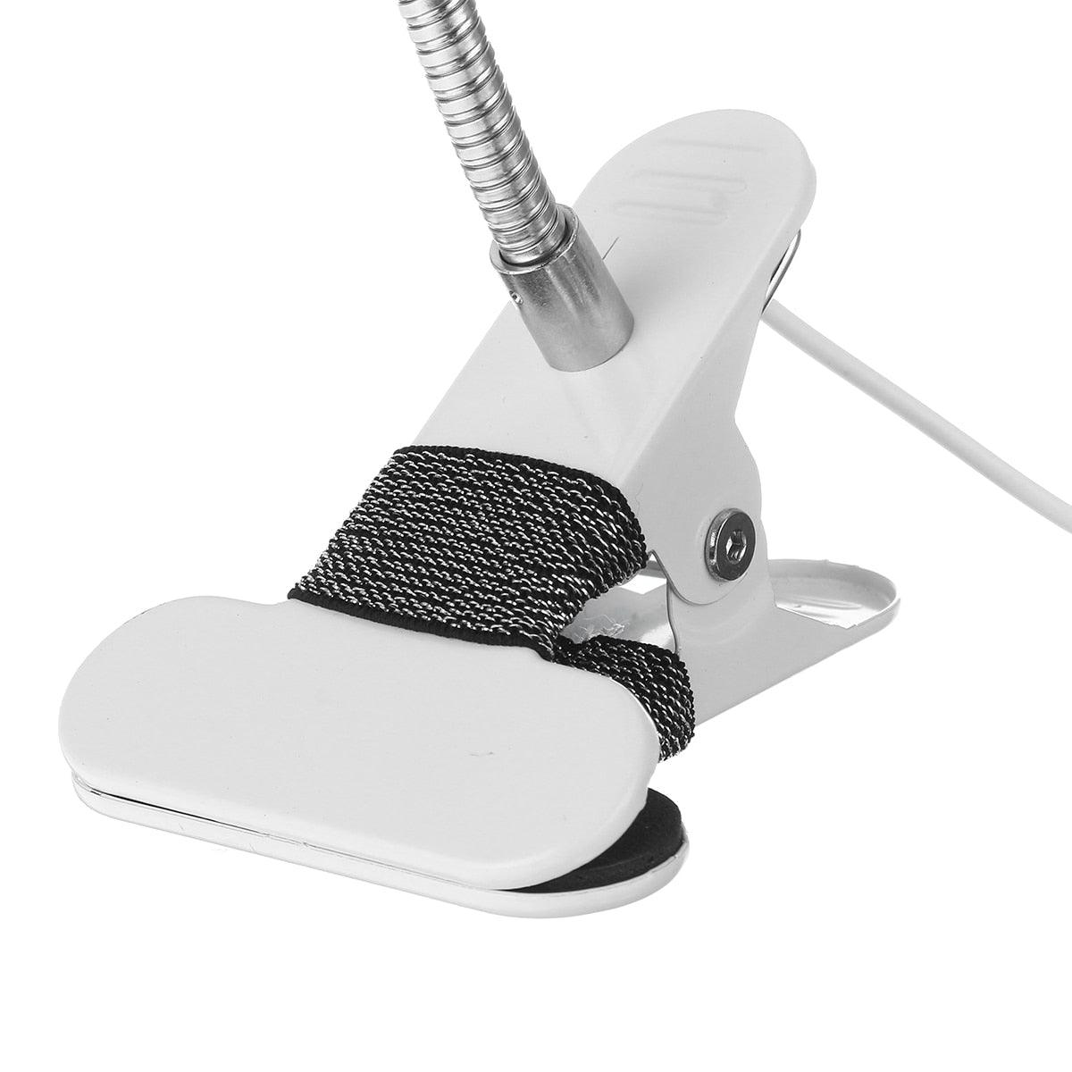 Magnifier nail beauty clip light white USB desk lamp with flexible neck Stevvex ST125162AYW on Tampa Home & Garden Store