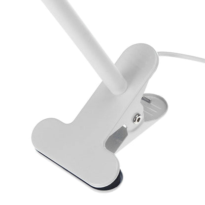 Desk lamp with clamp base and flexible arm, white Stevvex USB LED light on Tampa Home & Garden Store