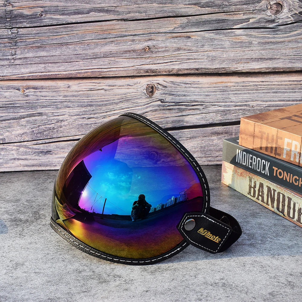 AeroShield Motorcycle Goggles by BikerZoneZ with UV rainbow lens and black strap on Tampa Store on Tampa Home & Garden Store