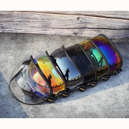 AeroShield Motorcycle Goggles 6 mirrored lenses set by BikerZoneZ UV wind protection on Tampa Home & Garden Store