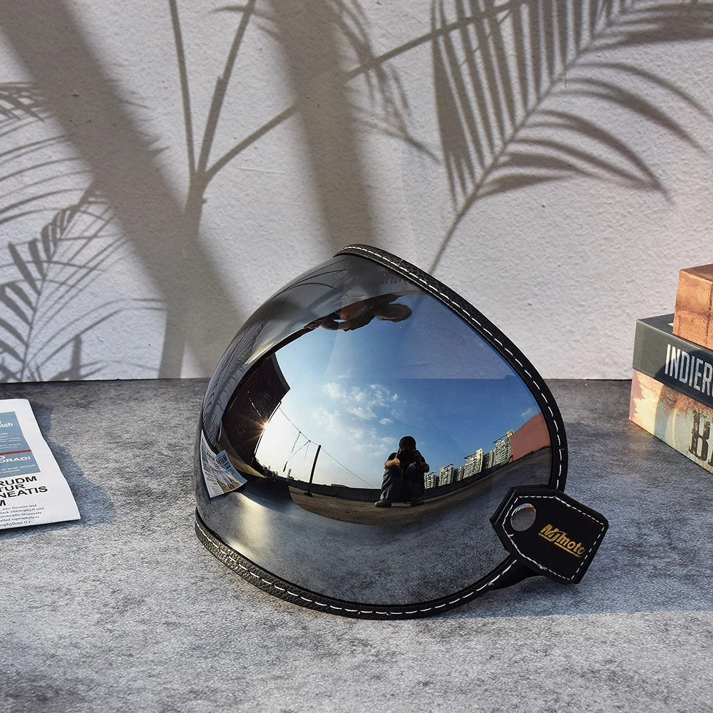 AeroShield motorcycle goggles UV & wind protection with mirrored lens and stitched strap on Tampa Home & Garden Store