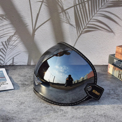 AeroShield motorcycle goggles UV & wind protection with mirrored lens and stitched strap on Tampa Home & Garden Store