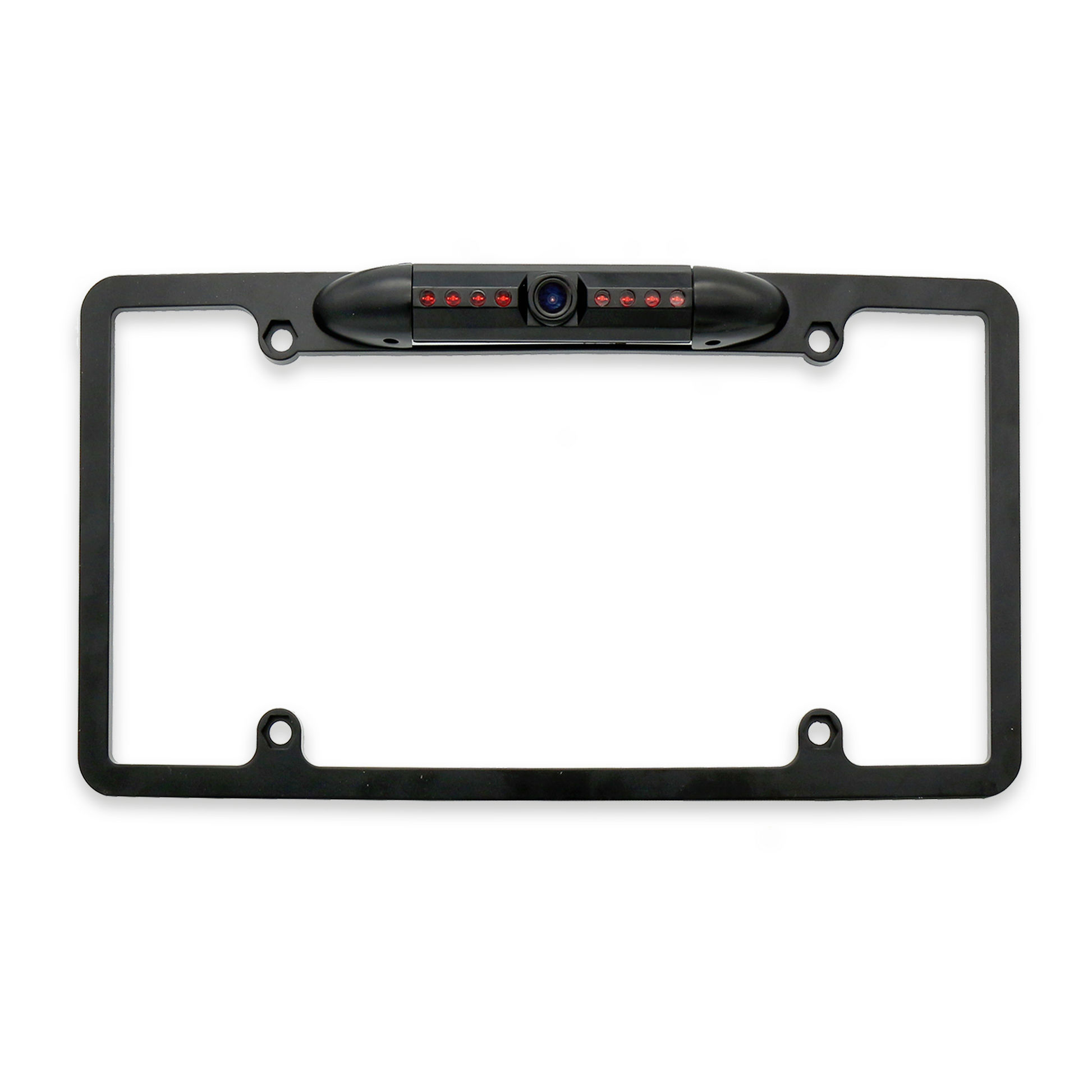 Master Tailgaters license plate frame with camera, 8 IR LEDs, 170° wide angle, waterproof metal on Tampa Home & Garden Store
