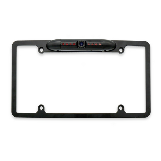 Master Tailgaters license plate frame with camera, 8 IR LEDs, 170° wide angle, waterproof metal on Tampa Home & Garden Store
