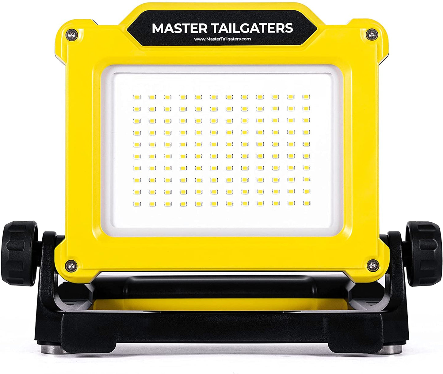 LED work flood light Master Tailgaters yellow housing compatible with Dewalt 20V battery on Tampa Home & Garden Store