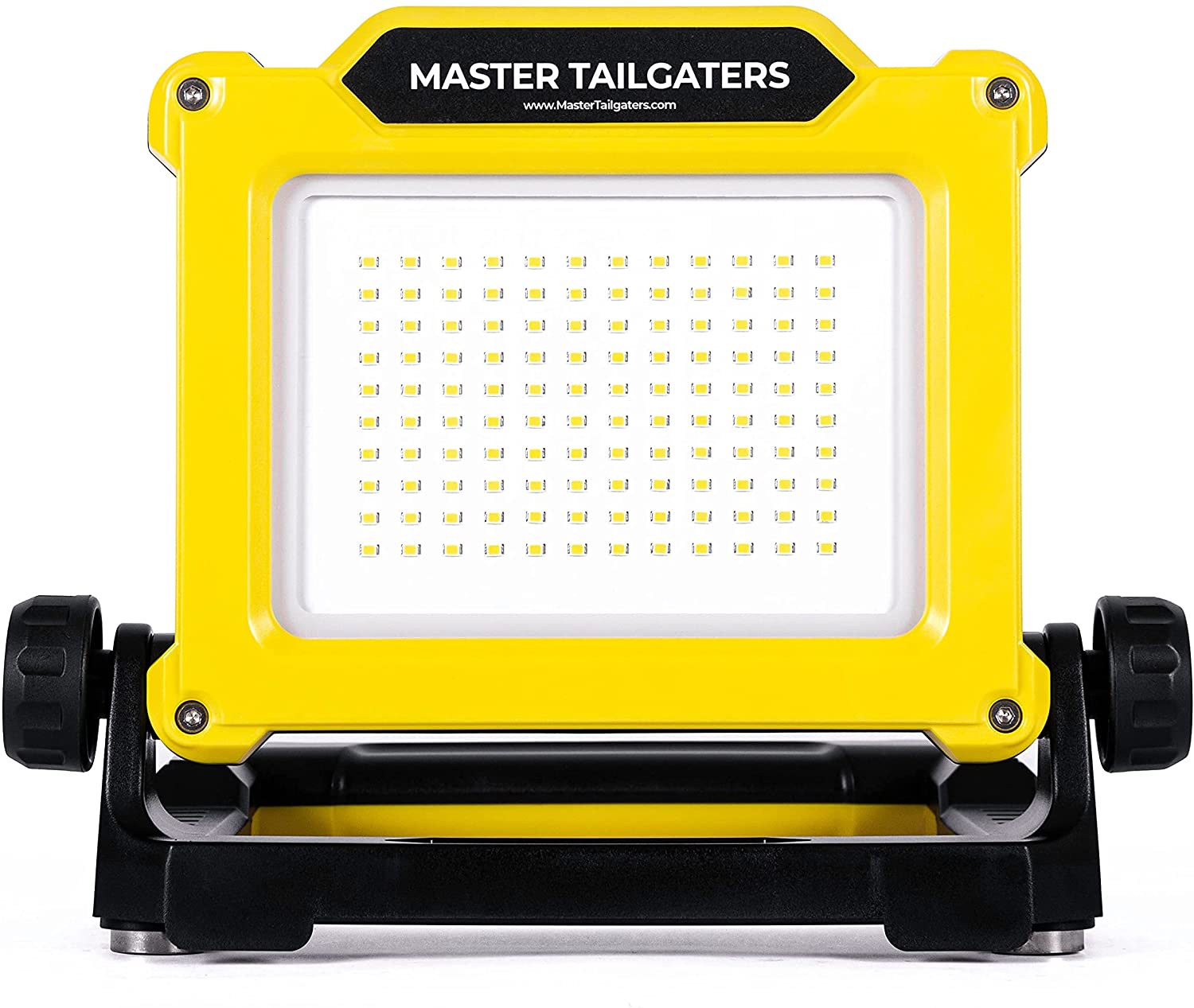 LED work flood light Master Tailgaters yellow housing compatible with Dewalt 20V battery on Tampa Home & Garden Store