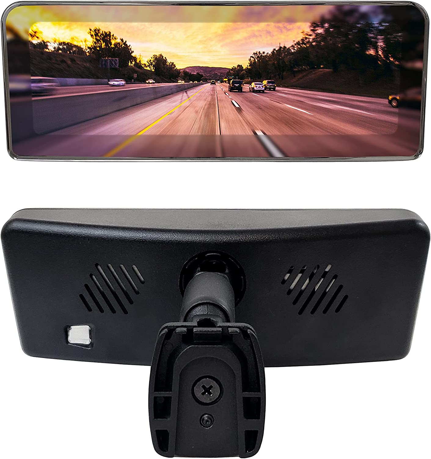 Master Tailgaters frameless rear view mirror with 7-inch LCD screen, black universal mount on Tampa Home & Garden Store
