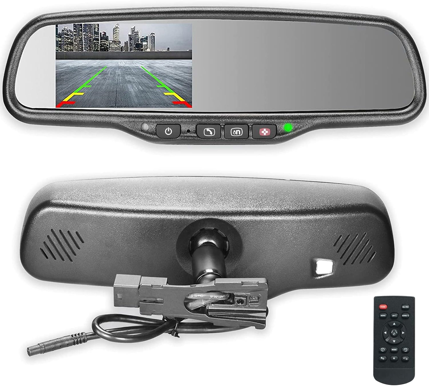 Master Tailgaters 10.5in rear view mirror with 4.3in LCD auto brightness OnStar buttons on Tampa Home & Garden Store