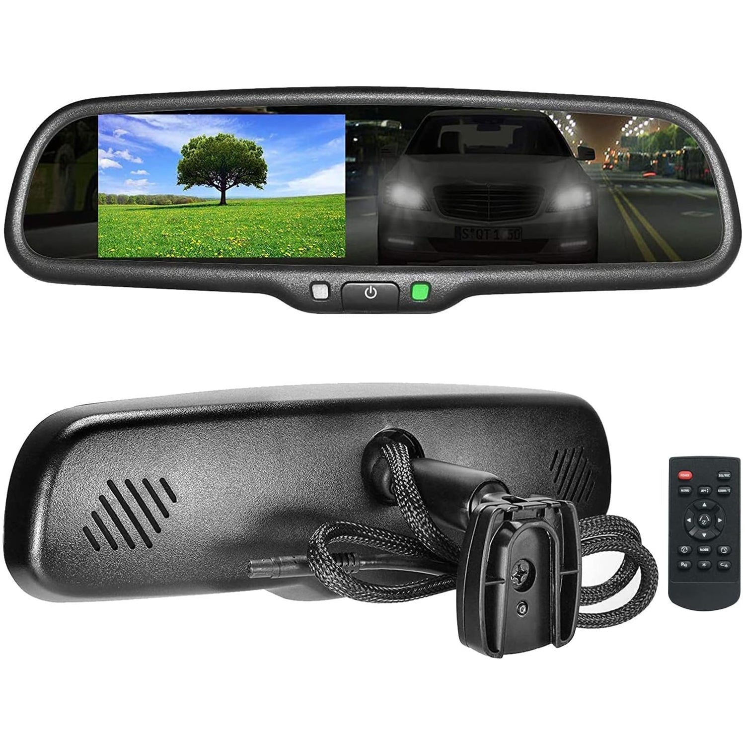 Master Tailgaters 10.5-inch rear view mirror with 4.3-inch LCD display, auto dimming anti-glare on Tampa Home & Garden Store