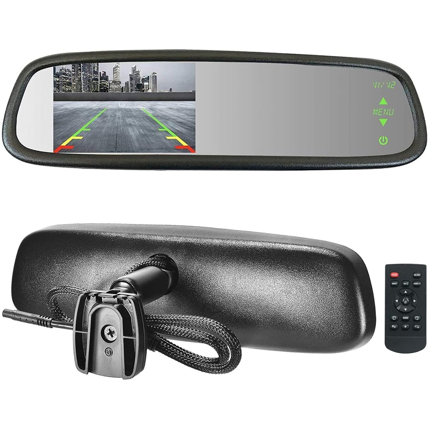 Master Tailgaters rear view mirror with 4.3in LCD screen, anti-glare, auto brightness on Tampa Home & Garden Store