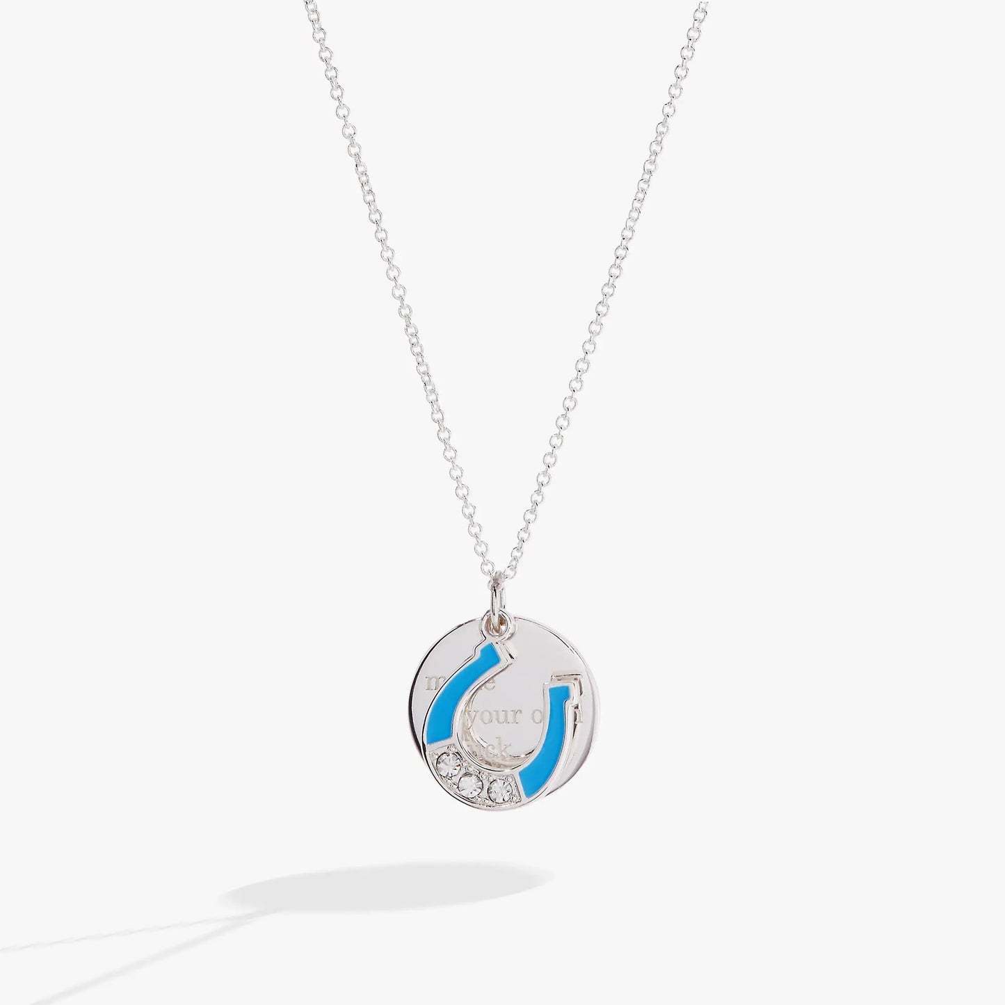 Make Your Own Luck Duo Charm Pendant Necklace
