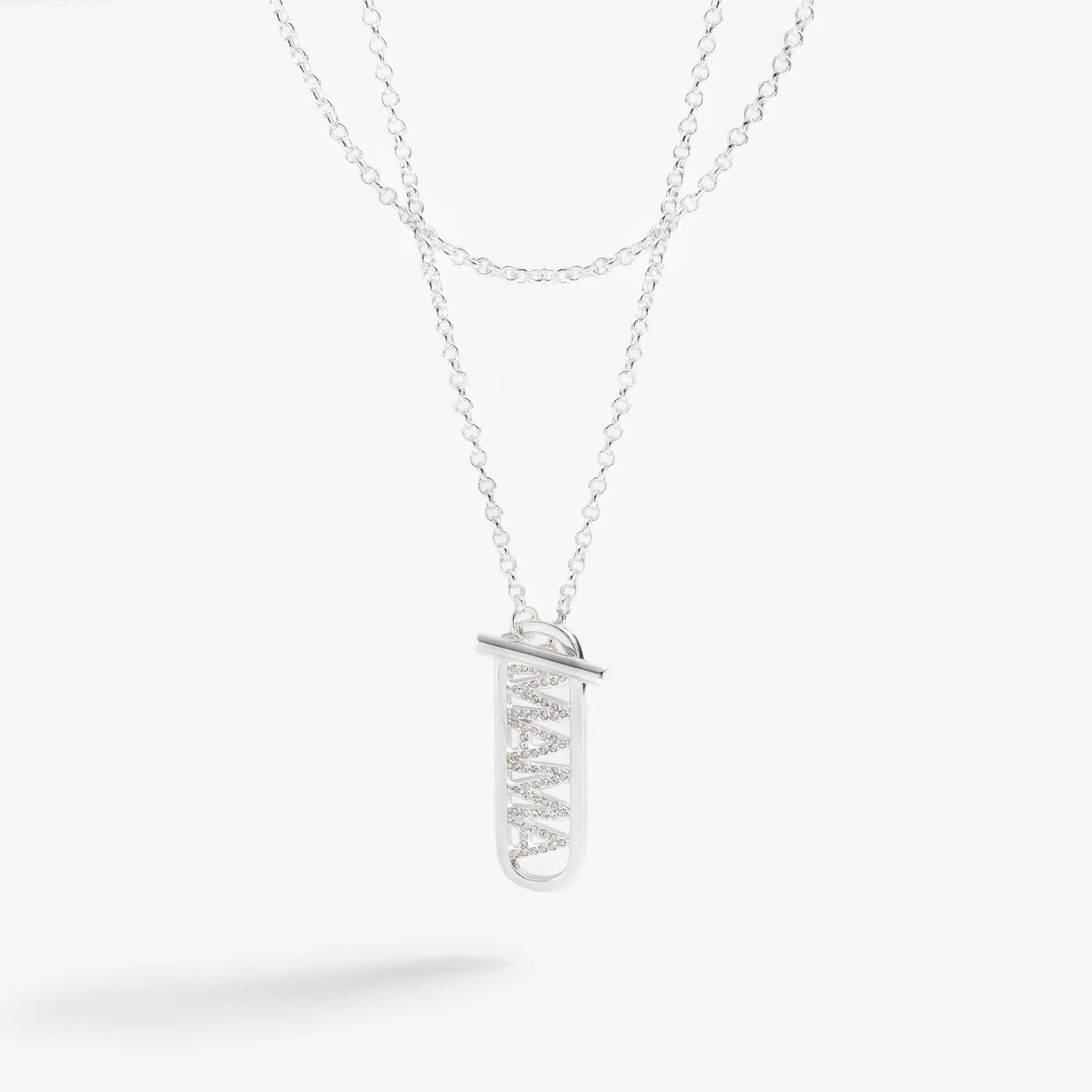 Mama Toggle Pendant Necklace for Double Wrap