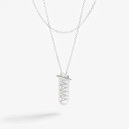 Mama Toggle Pendant Necklace for Double Wrap