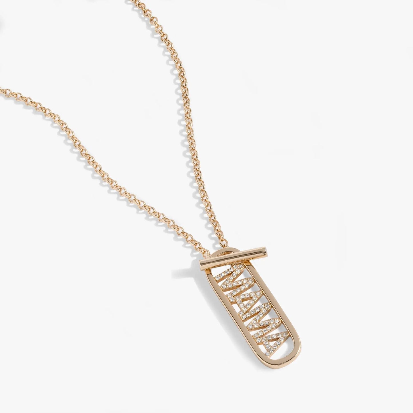 Mama Toggle Pendant Necklace for Double Wrap