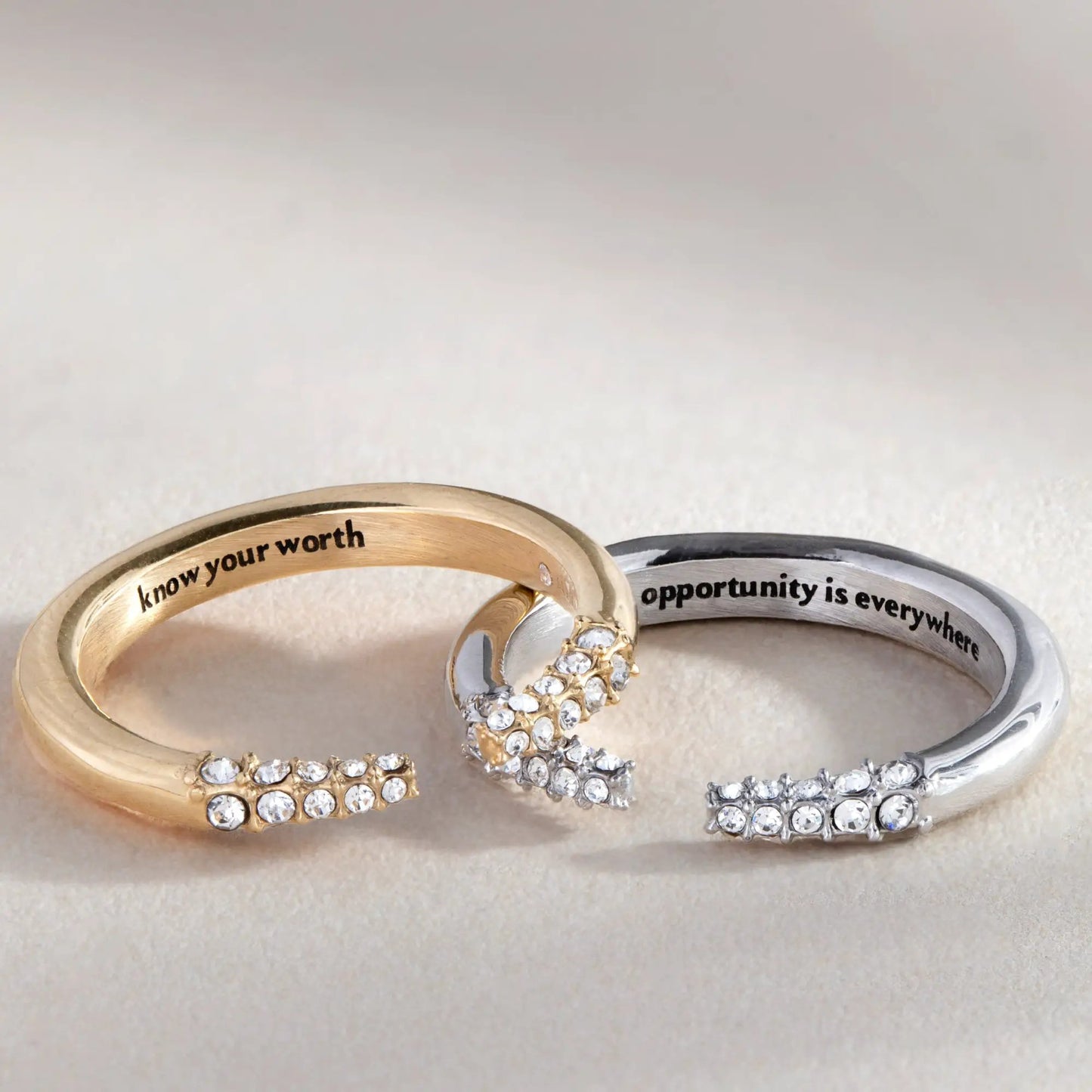 Opportunity Is Everywhere Open Tusk Ring