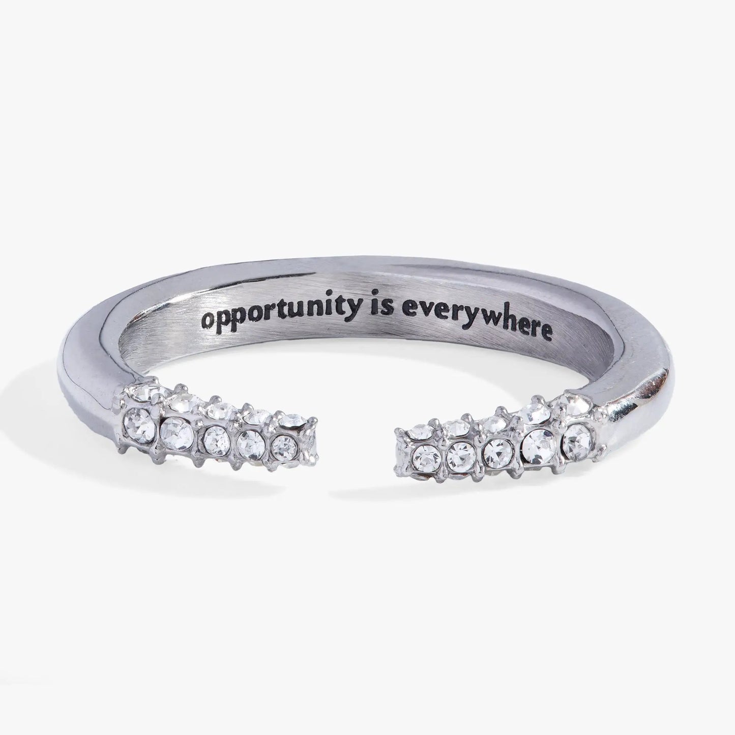 Opportunity Is Everywhere Open Tusk Ring