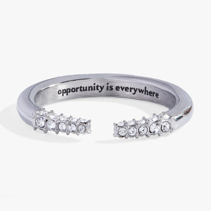 Opportunity Is Everywhere Open Tusk Ring