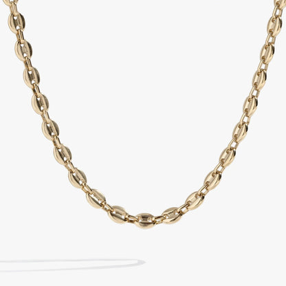 Mariner Necklace by ALEX AND ANI, gold-tone chain with circular disc links on Tampa Home & Garden Store
