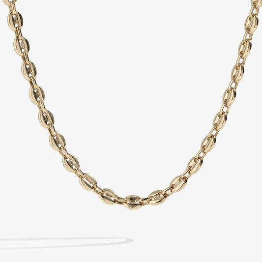 Mariner Necklace by ALEX AND ANI, gold-tone chain with circular disc links on Tampa Home & Garden Store