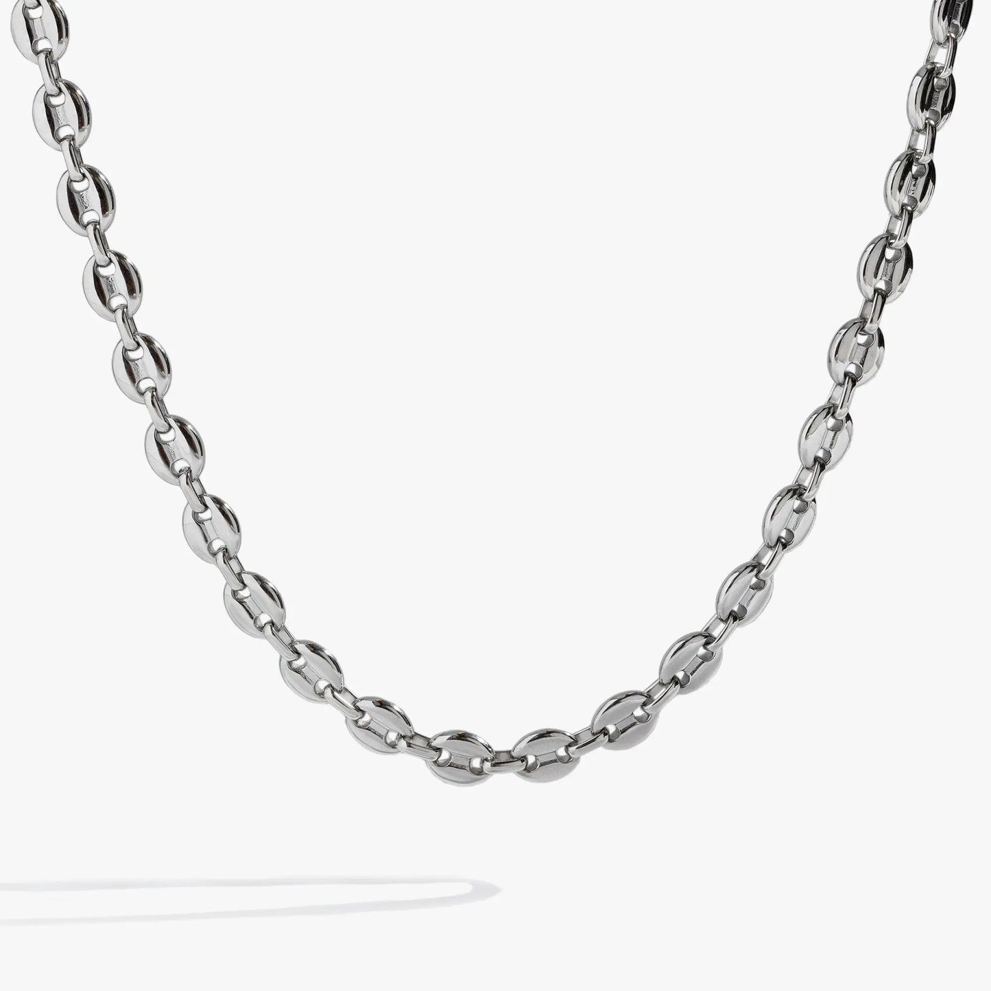 Mariner Necklace, ALEX AND ANI silver-tone chain with oval disk links on Tampa Home & Garden Store