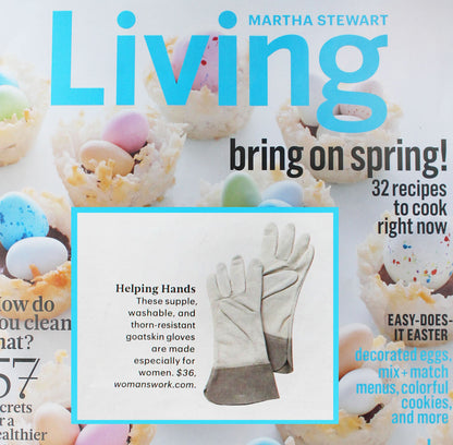 The Gardeners' Goatskin Glove gray goatskin gardening glove for women by Womanswork on Tampa Home & Garden Store