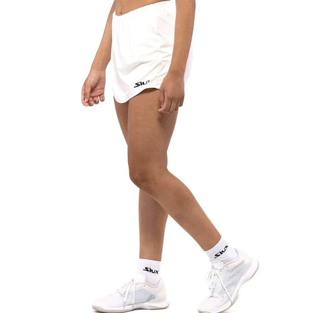 Match Skirt white athletic skirt by Siux USA with logo at hem on Tampa Home & Garden Store